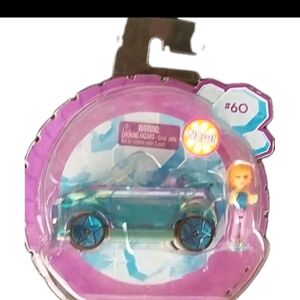 Polly Pocket Blue Topaz Miny Tiny Car And Doll #60 2008